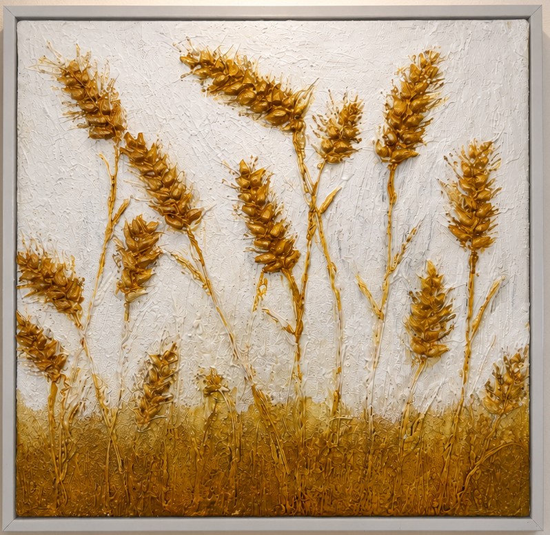 Golden Harvest - Textured Painting